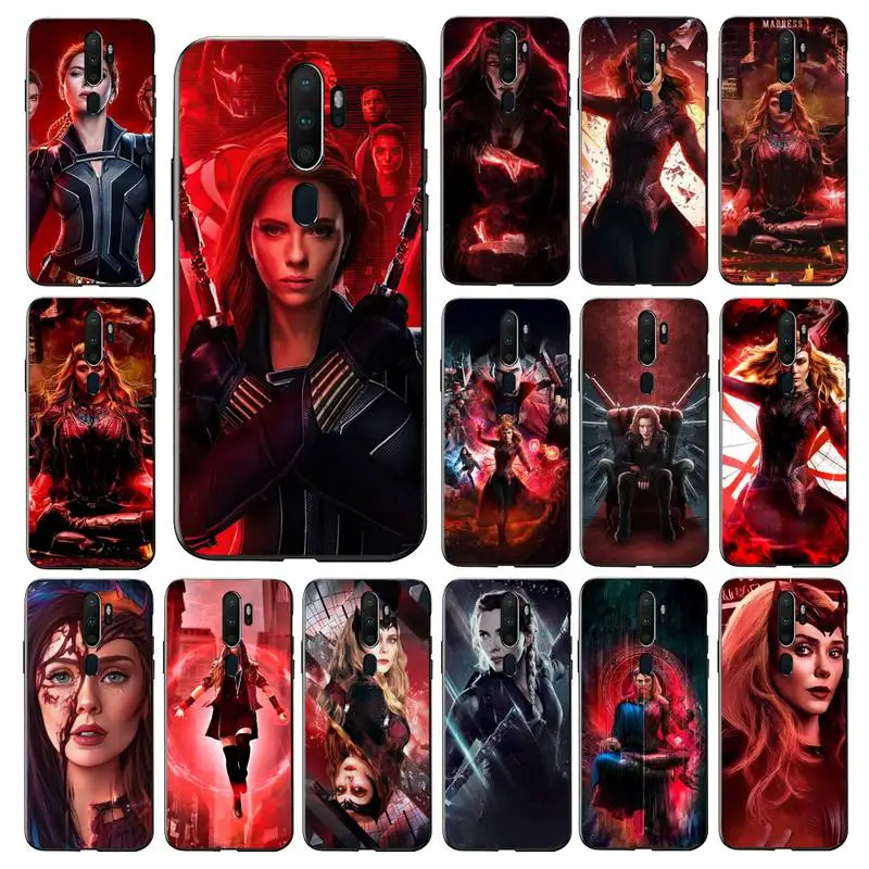 

Disney Black Widow Phone Case for Vivo Y91C Y11 17 19 17 67 81 Oppo A9 2020 Realme c3