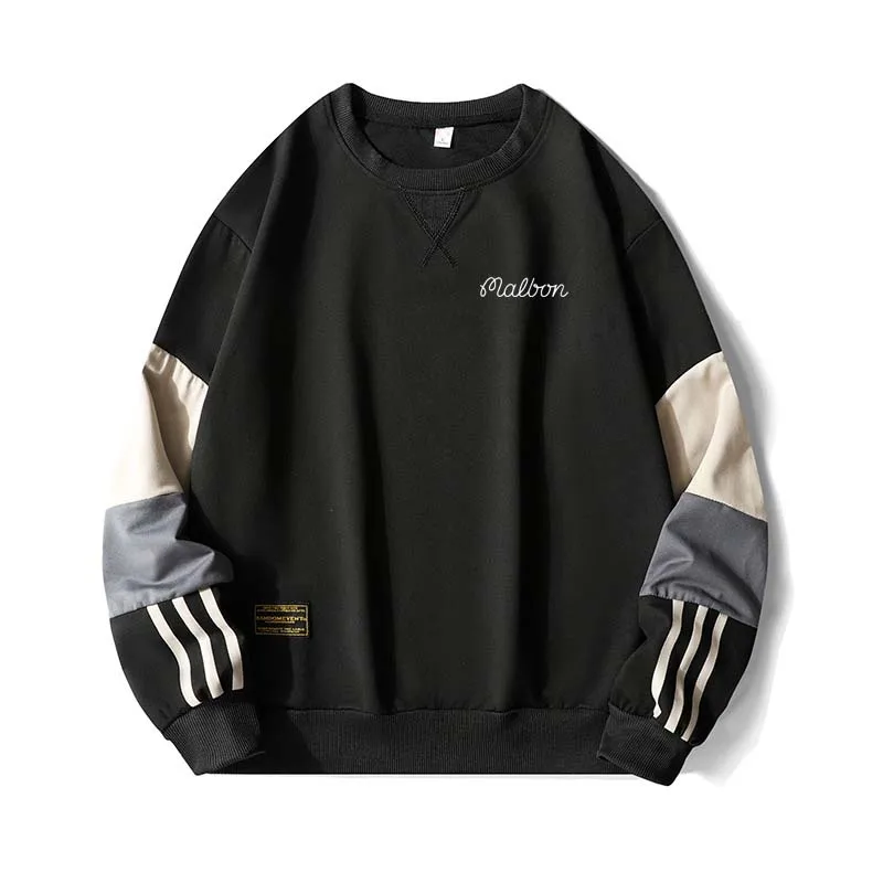 Men's Golf Malbon Casual Sweatshirts Hoodie Loose Pullover Long Sleeve Spring Autumn Men Pieces O-Neck Fashion Male 2023 M 5XL