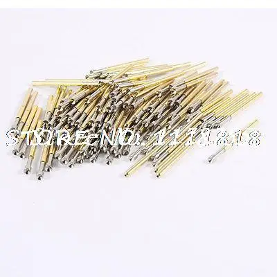 

P125-A 2.5mm Dia Concave Tip Spring PCB Test Probes 100 Pcs