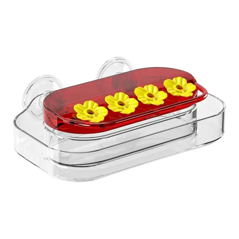 

Hummingbird, быстрое крепление, присоска, кормушки для птиц для окон с присоской, 4 порта для кормления, кормушки для птиц