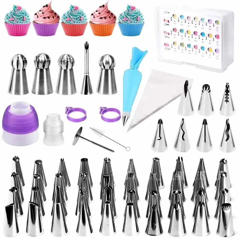 

95pcs/Set Cream Nozzles Pastry Tools Accessories For Cake Decorating Pastry Bag Kitchen Bakery Confectionery Equipment Kitchen