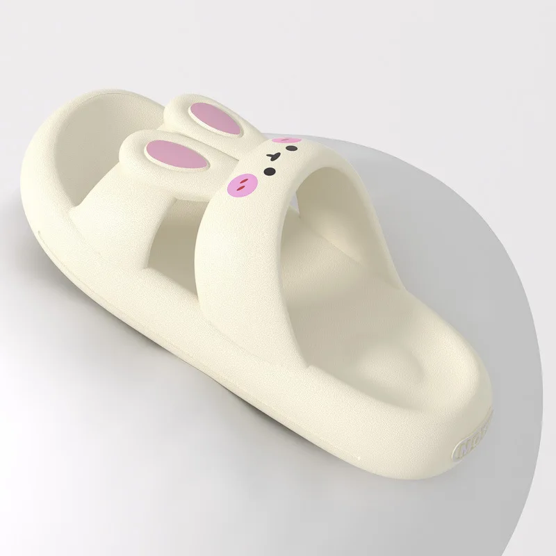 2023 Cartoon Rabbit Design Women Platform Slides Summer Fashion Leisure Women Slippers Outdoor Anti-slip Bathroom Woman Shoes