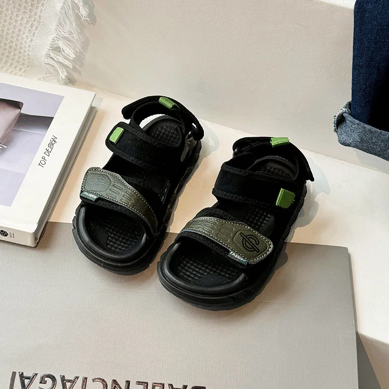 Сандалии для мальчиков Новинка Лето 2024 Корейская версия Детская Спортивная