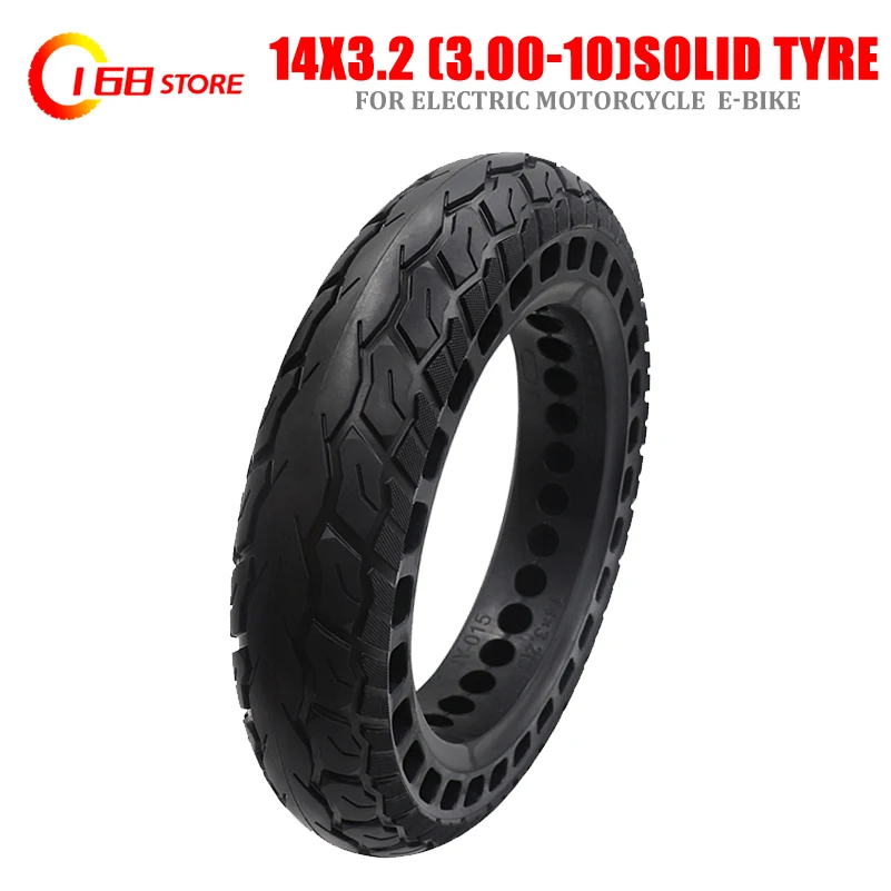 

14 inch Solid Tyre 14x3.2 3.00-10 Solid Rubber Tire Tubeless Vacuum Tire Electric Scooter Motorcycle Explosion-proof Tyre Parts