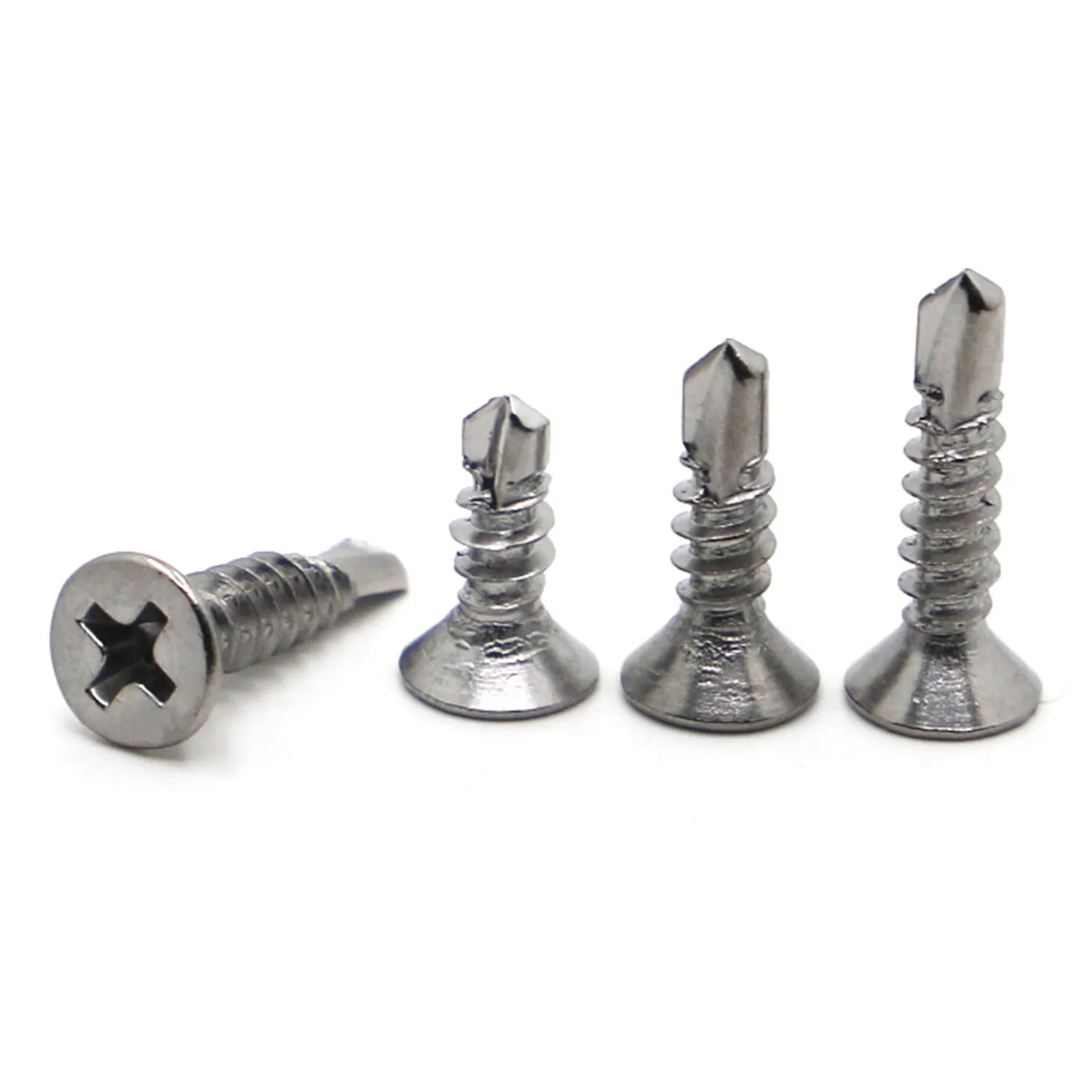 

M3.5 M4.2 M4.8 M5.5 M6.3 410 Stainless Steel Phillips Flat Head Self-drilling Screw Self-tapping Dovetail Screw