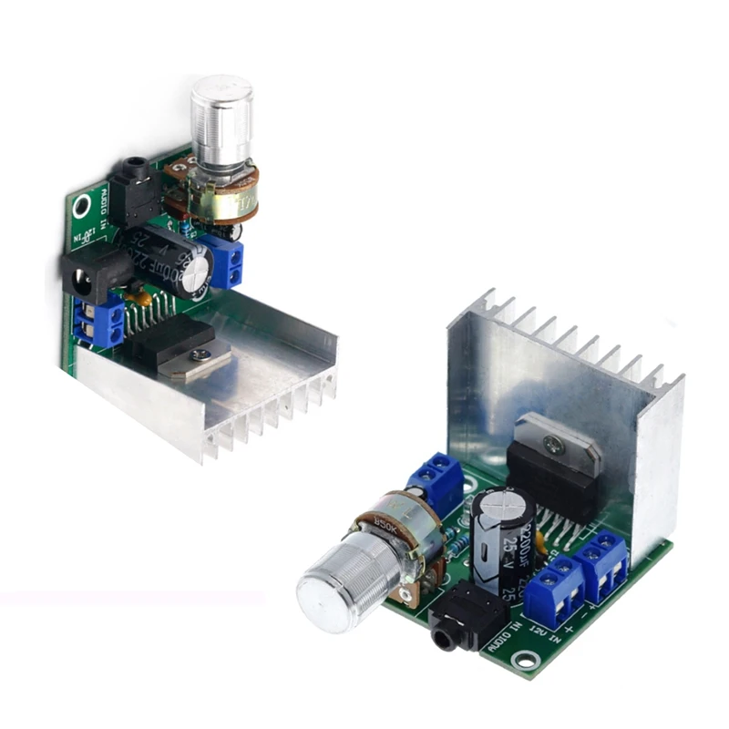 

TDA7297 Digital Power Amplifier Board Two-Channel Noise-Free 9V 12V15V 15W+15W DC Socket + Wiring Socket