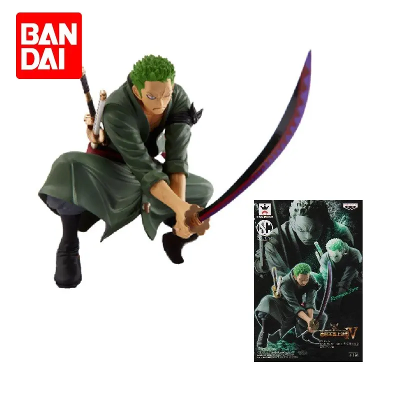 

Bandai Banpresto SC Genuine Spot ONE PIECE Roronoa Zoro Battle Edition Action Figure Anime Model Desktop Decoration Toy Gift