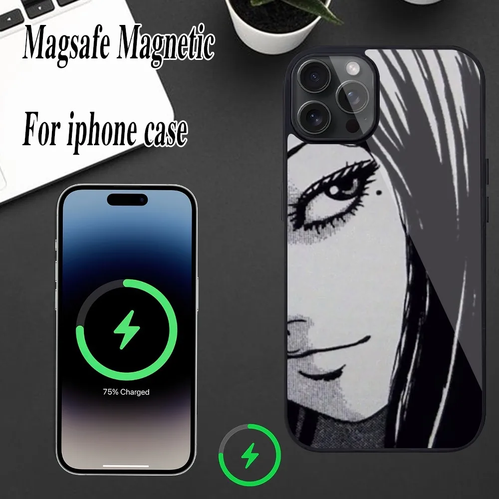 Чехол для телефона с ужасным комиксом junji ito Tomie Tees магнитный чехол iPhone Magesafe 12 13 15 11