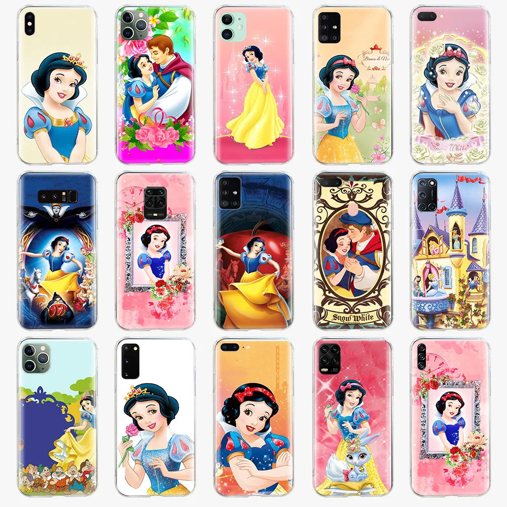 

TPU Case for Tecno Spark 7 8 5 6 Air Pro Go 2020 2022 7P 8C 8P POP 4 LTE Cover Z-45 Princess Snow White