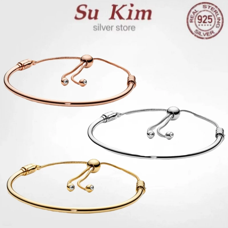 

Женский браслет из серебра 100% пробы, с подвеской в виде сердца