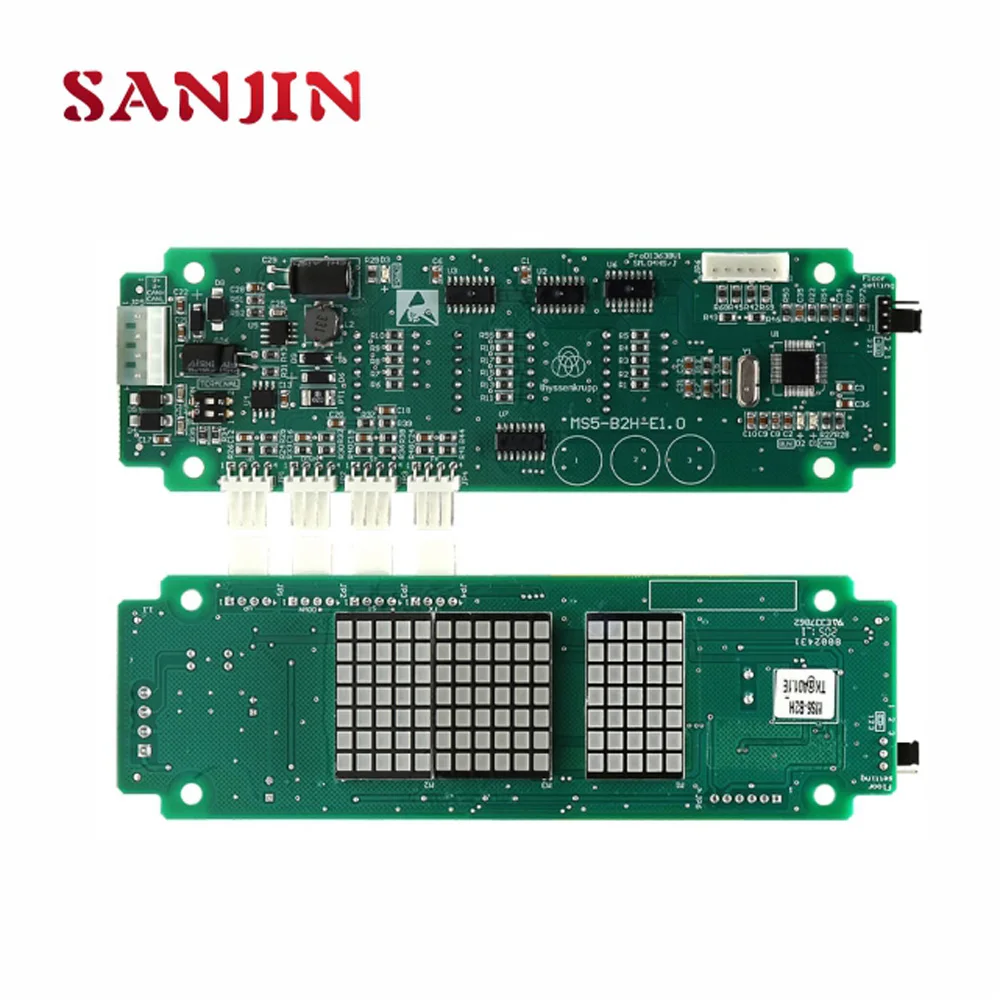 ThyssenKrupp Elevator Lop Display PCB Board MS5-B2H-E1.0 1PCS