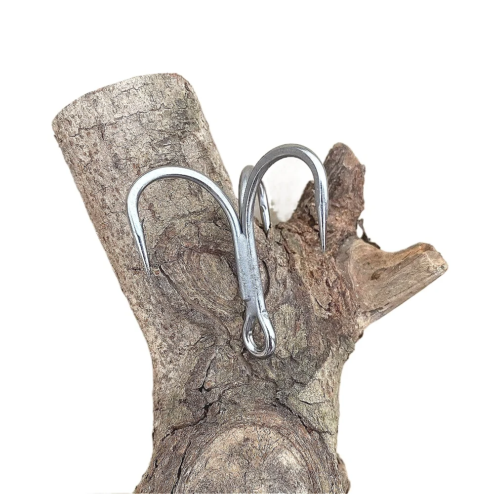 Фото Mustad JL75NP Jaw Lok in-Line 5X Strong Big Game Приманка для морской воды Тройной рыболовный крючок №3