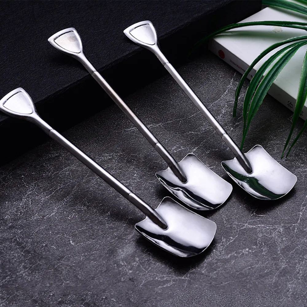 Кофейная ложка из нержавеющей стали в стиле ретро лопатка креативные чайные