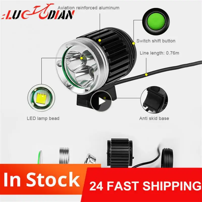 

Shockproof Outdooe Torch Ipx-5 Waterproof Warning Light Rechargeable Mountain Bike Light Cycling Supplies Safety Lamp