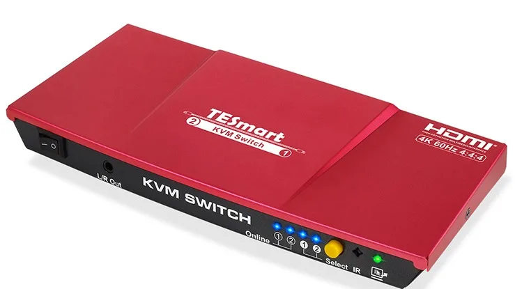 

Usb 2.0 2 Ports Hdmi Kvm Switch Support Hotkey Switch And Audio