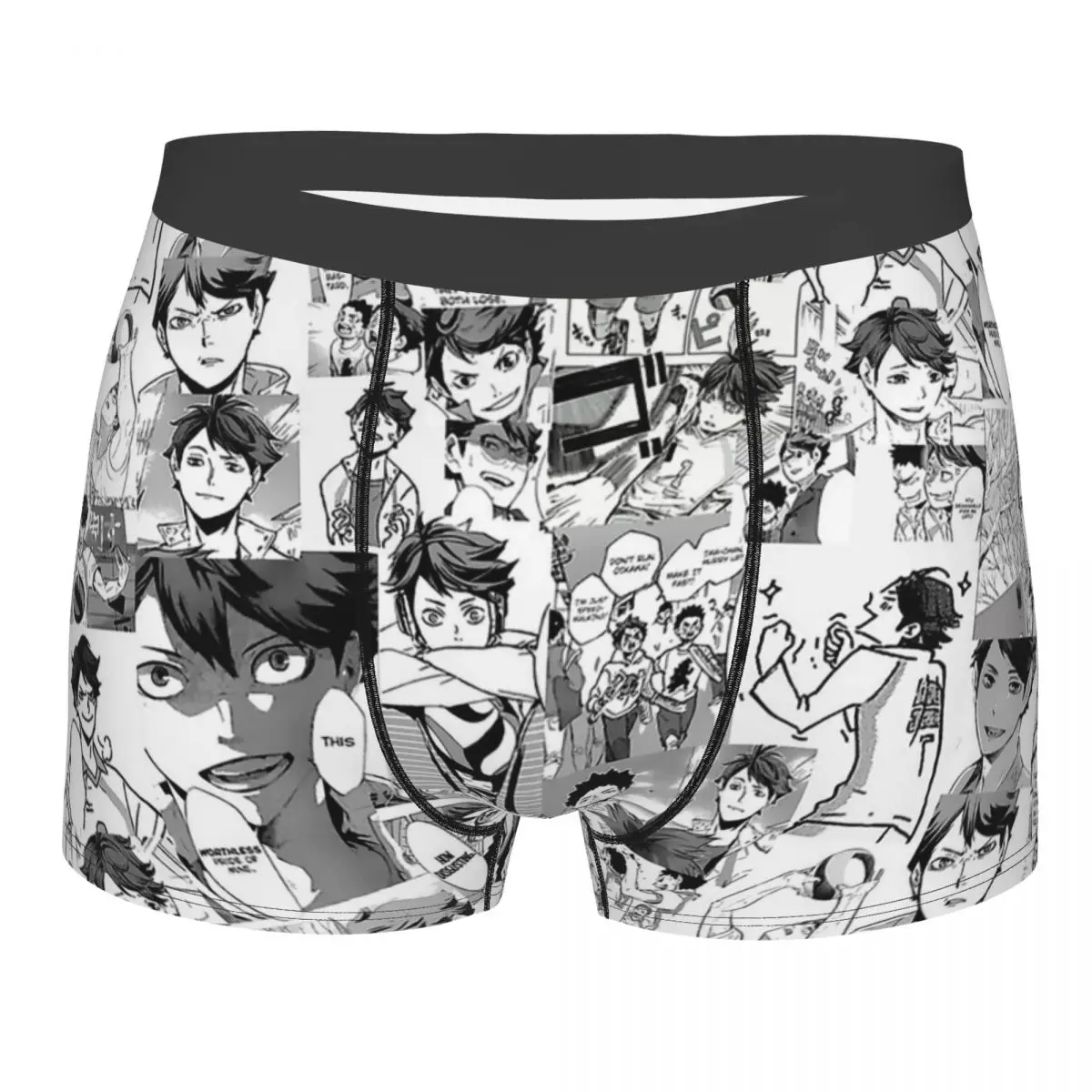 

Oikawa Manga Collage Haikyuu Shoyo Hinata Tobio Kageyama Underpants Cotton Panties Man Underwear Print Shorts Boxer Briefs