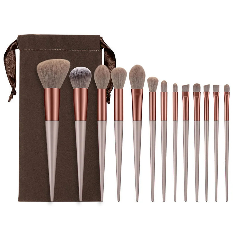 13Pcs Soft Fluffy Makeup Tools Brushes Set For Cosmetics Foundation Blush Powder Eyeshadow Kabuki Blending Brush Beauty - купить по