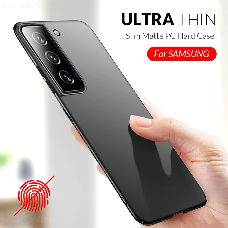Тонкий чехол для телефона Samsung Galaxy S22 Ultra S21 Plus S20 Fe S10 S9 S8 A52 A51 A32 A71 A50 A70 Note 20 10 PC