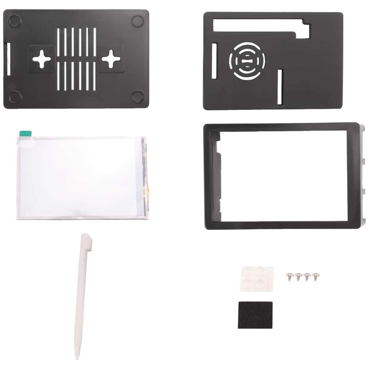 3 5-дюймовый Tft ЖК-контактный экран 5x48 0 разрешение Abs чехол + Touchpen для Raspberry Pi 4 B