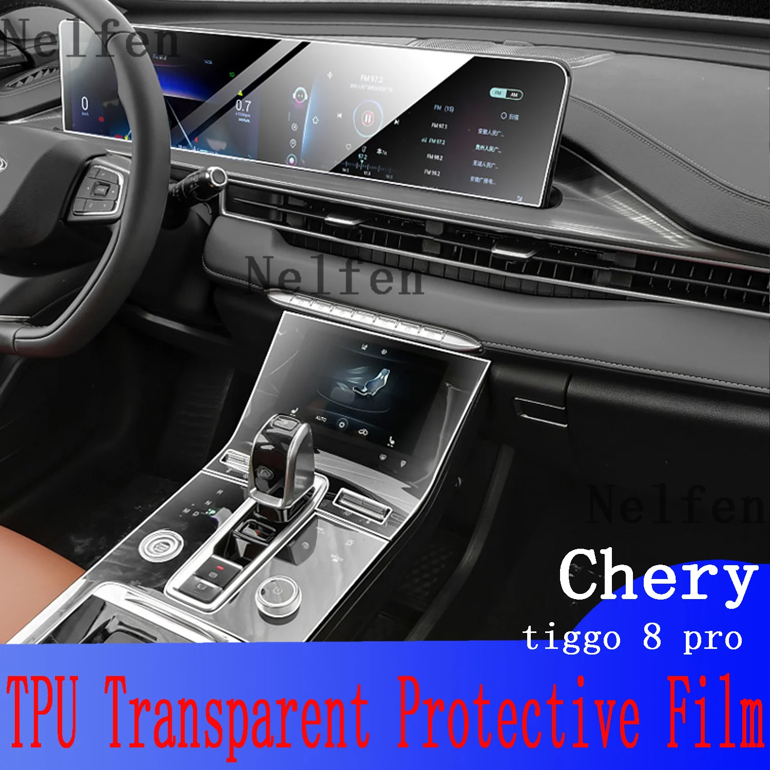 For Chery Tiggo 8 Pro 8 Plus 2020-2022  Car Accessories Interior Center Console Navigation Instrucment Protective Film