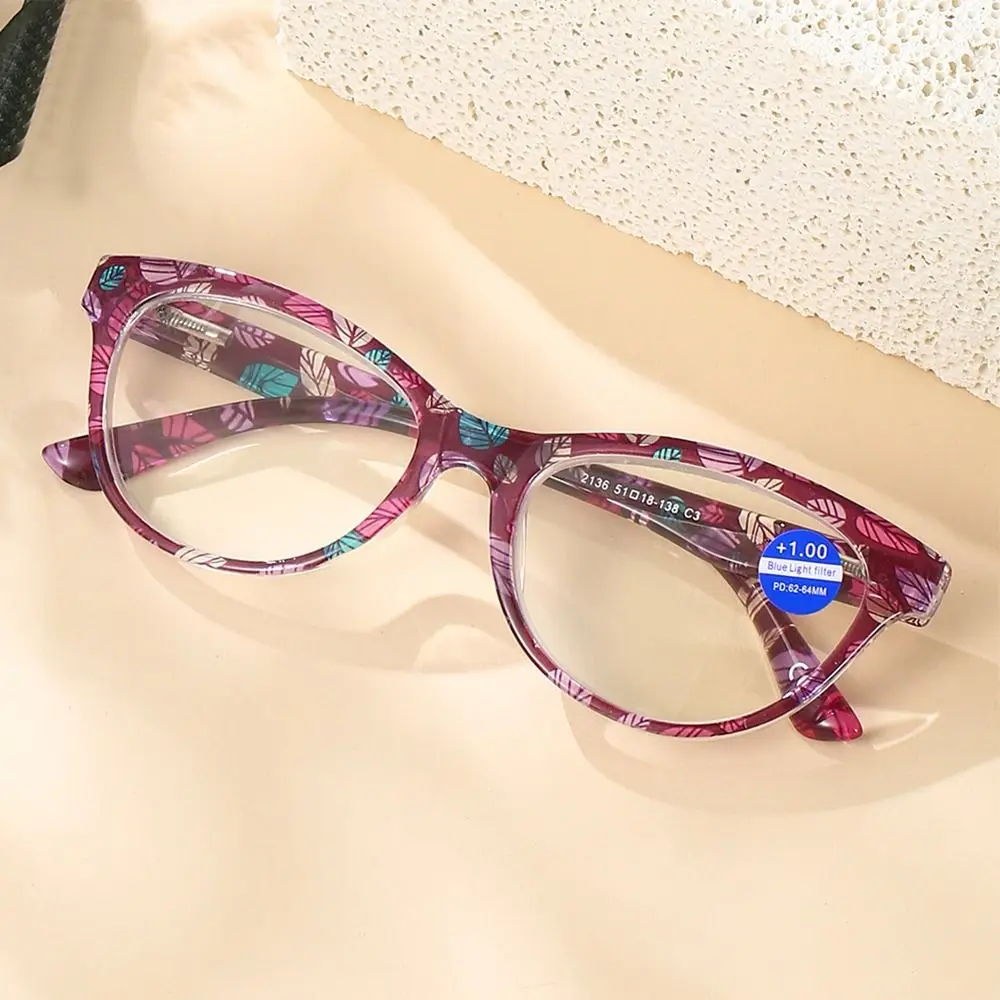 

Модные очки для чтения «кошачий глаз», женские очки для дальнозоркости с защитой от синего света, компьютерные очки с диоптриями + 1,0, 1,5, 2,0, 2,5, 3,0, 3,5