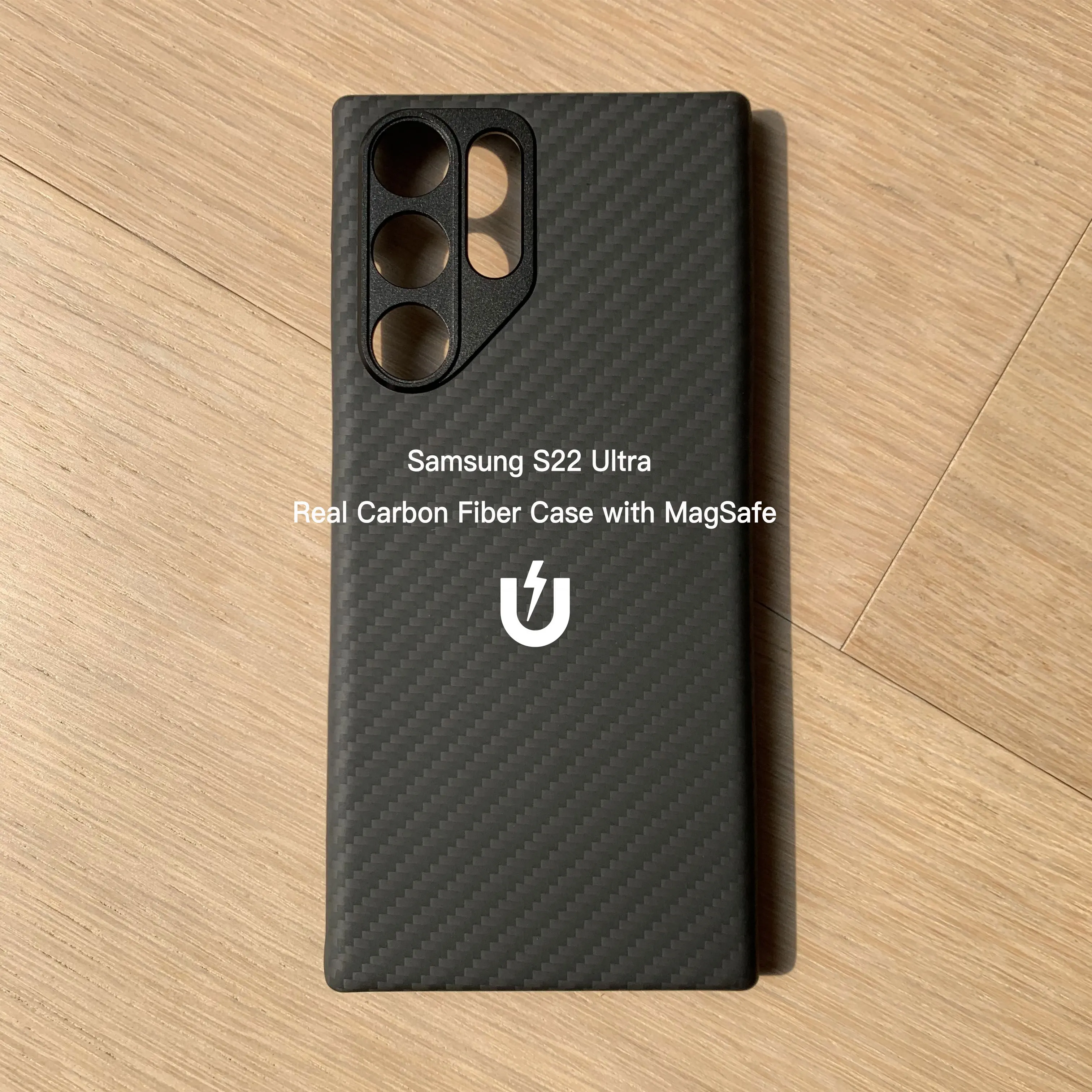 

Чехол для Samsung S22 Ultra из углеродного волокна с магнитным автомобильным держателем MagSafe, чехол для S22Ultra с металлической защитой камеры