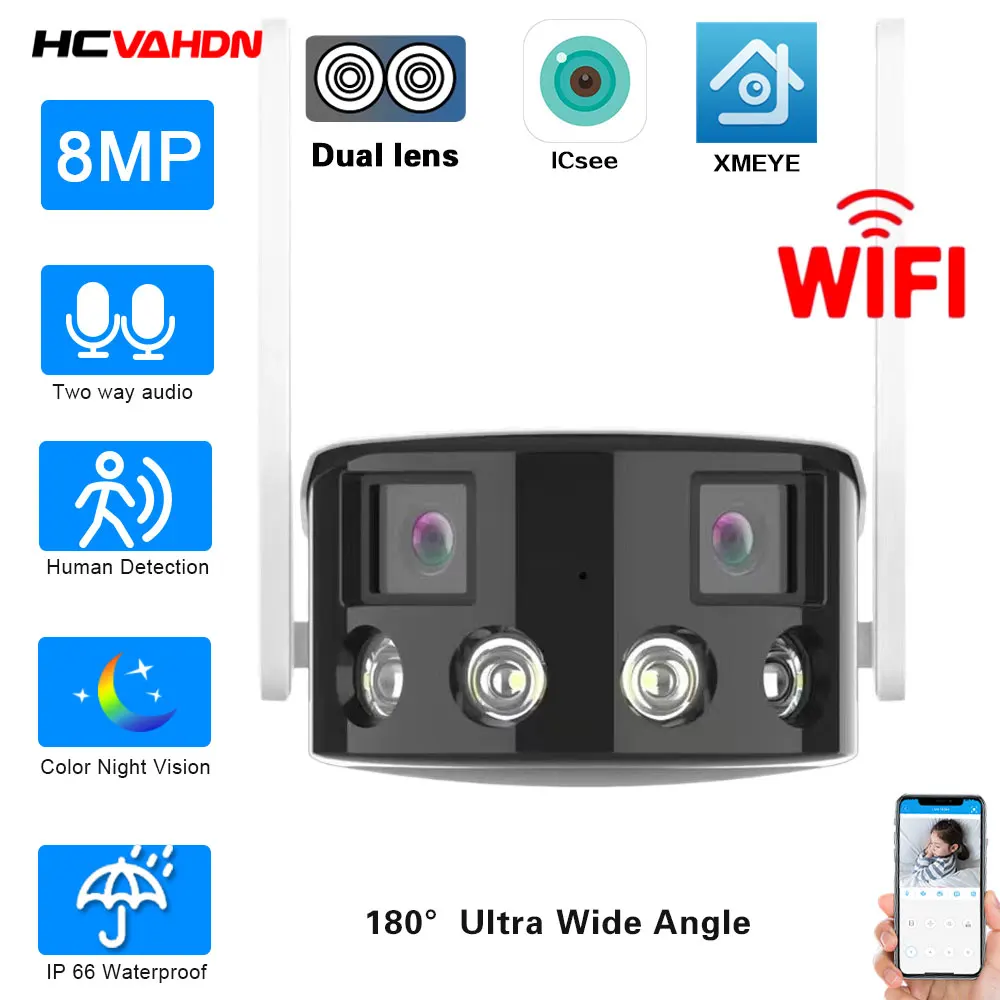 

Беспроводная IP-камера видеонаблюдения, 4K, 8 Мп, Wi-Fi