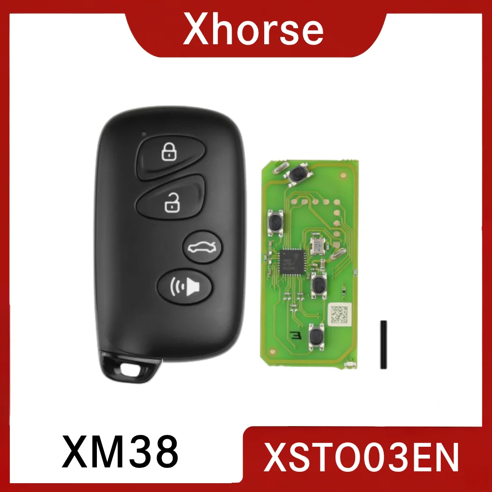 Фото Универсальный смарт-ключ XHORSE XSTO03EN XM38 Series TOY.T с 4 кнопками, совместимый с VVDI Mini Key Tool/Key Tool Pro Max и другими устройствами. №2
