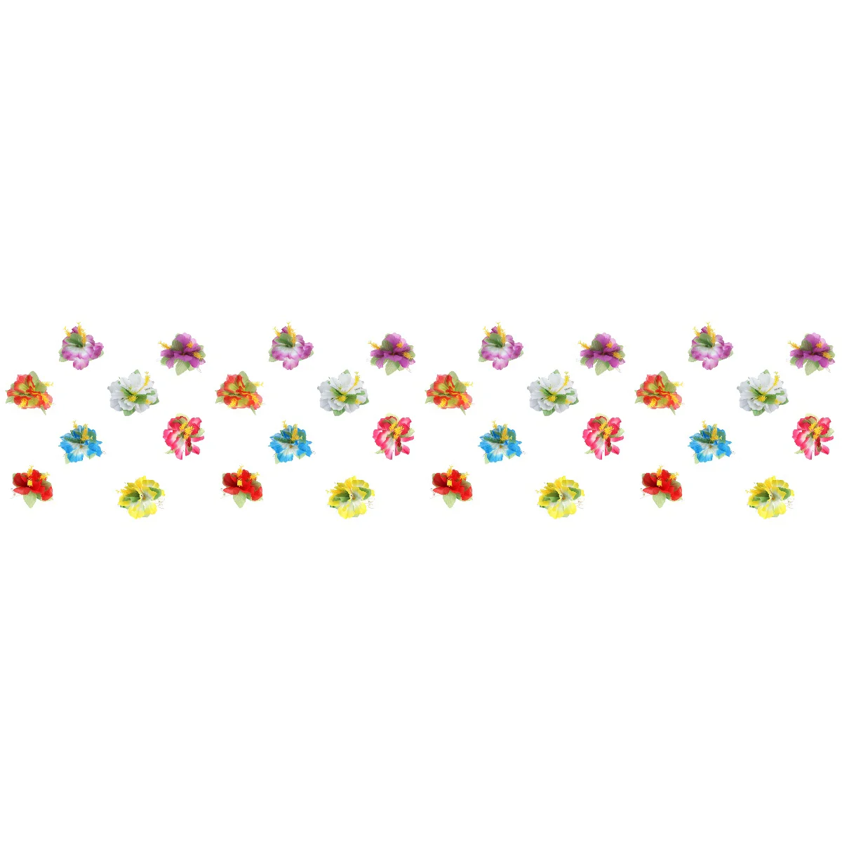

32 Pcs Decorative Hair Clips Women Flower Headdress Girl Hibiscus Hawaiian Miss