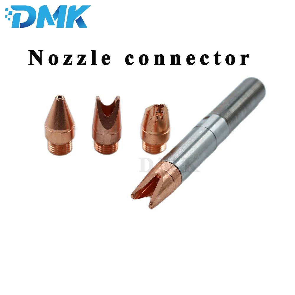 Фото Аксессуары для лазерной сварочной головки DMK Qilin V11/V20, соединитель сопла с защитой от брызг, соединитель сопла и зажимы №3