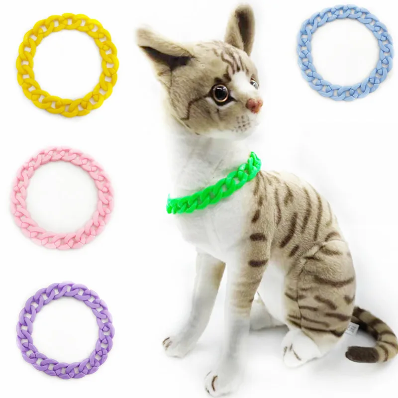 

Cute Cat Candy Pet Necklace 1Pcs Colorful Pet Collar Adjustable Puppy Kitten Necklace Small Dog Accessories аксесуары для собак