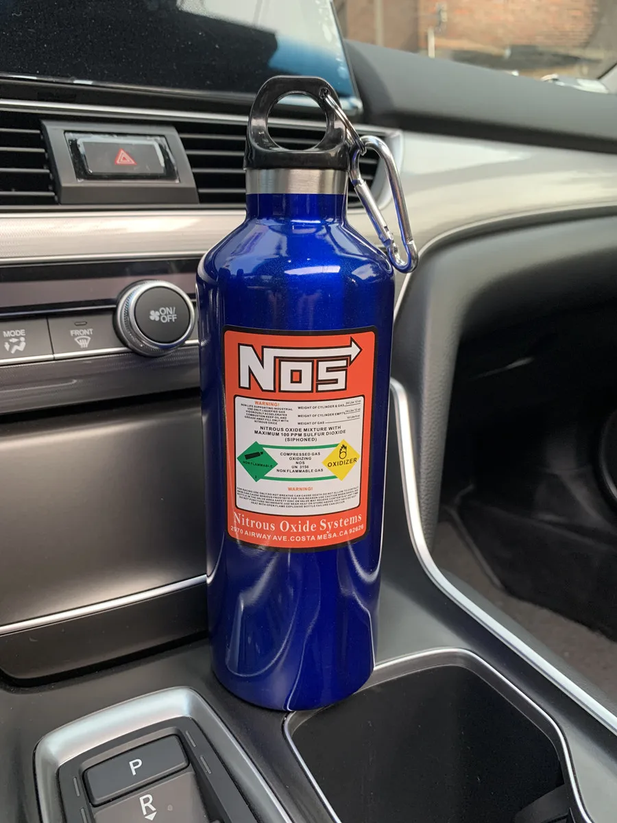 

NOS nitrogen bottle car insulation cup 500ml insulation pot modified racing style car interior decoration accessories