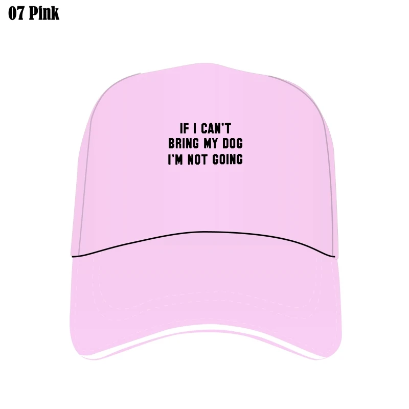 

Women Custom Hat If I Can'T Bring My Dog I'M Not Going Letter Print Bill Hats Women Mesh Outdoor Flat Brim Bill Hats Ladies Cap