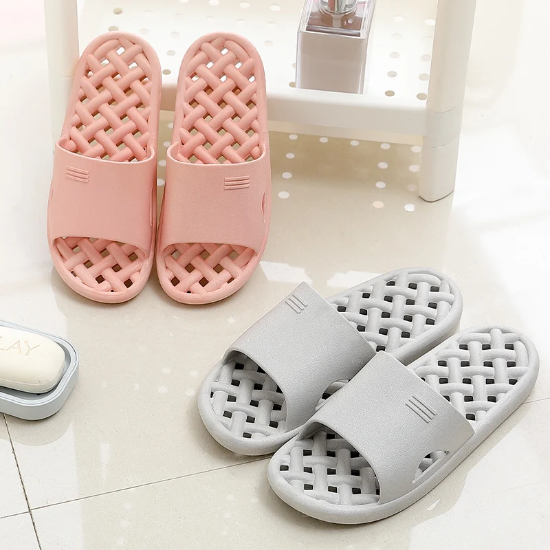 

ASIFN Summer Women Unisex Bath Shower Hollowed Out Slippers Quick-dry Anti-slip Home Slides Soft Sole Outdoor Men's Sandals