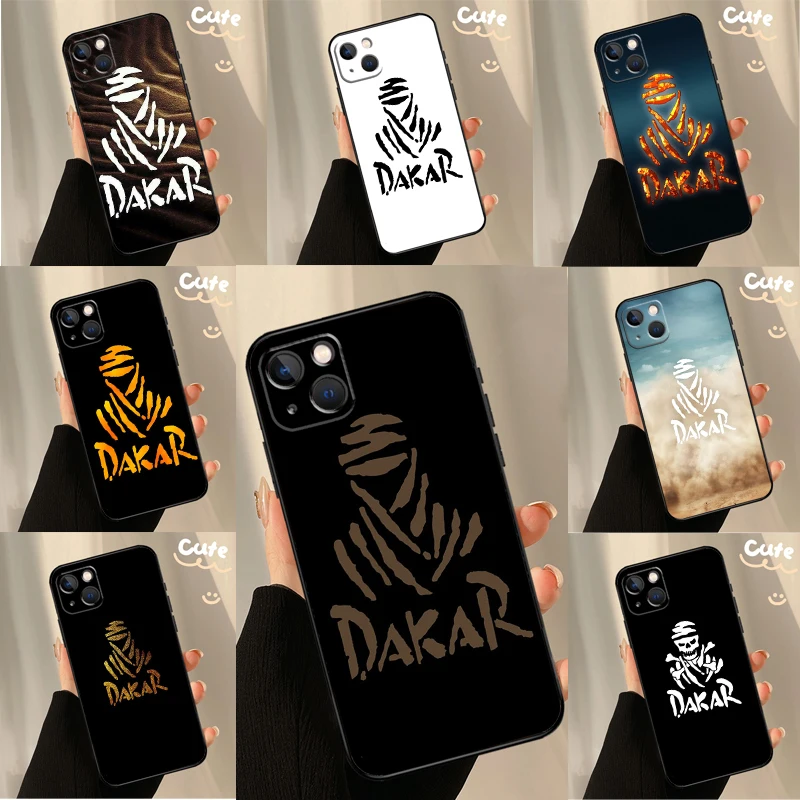 Чехол с логотипом Ралли Дакар для iPhone 11 12 13 14 Pro XS Max SE 2020 2022 6S 7 8 Plus X XR Mini задняя