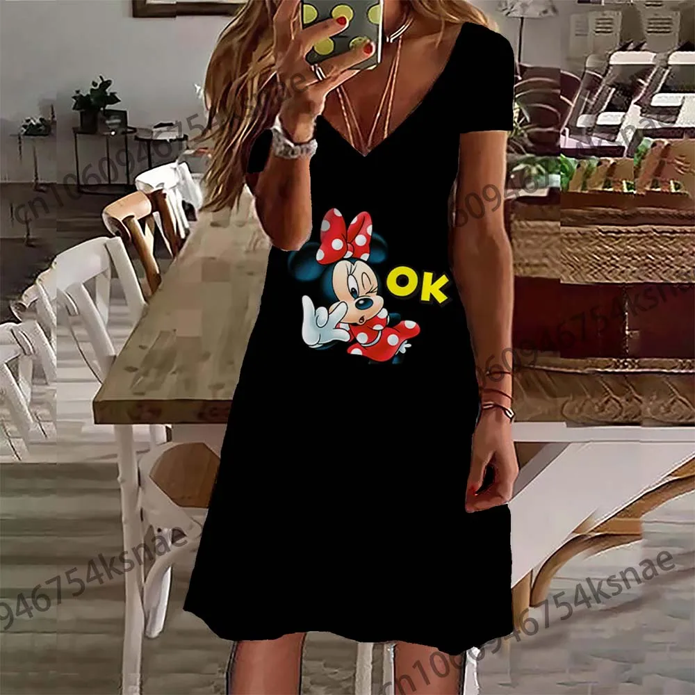 

Disney Female Dress for Women 2023 V Neck Cheap Casual Women's Dresses Free Shipping and Cheap Women's Clothing Skirts