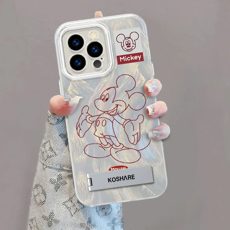 Чехол для телефона Disneies Mickeies Samsung Galaxy S24 S23 Ultra Plus 5G S21 FE текстурный чехол с перьями и