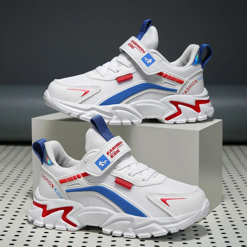 All Season Children's Casual Sneakers Mesh Kids Shoes breathable Sports Tennis Shoes for Boys Outdoor Running Shoes Light Flats