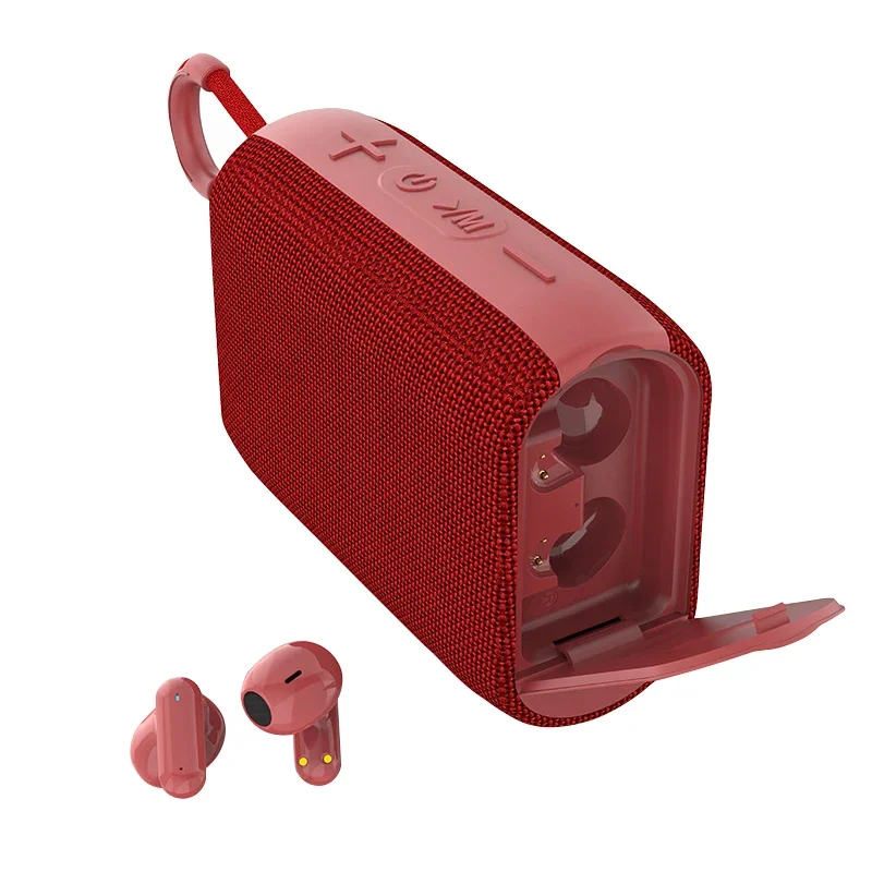 Фото Rockmia EBS-036 Качественный бас-звук 2 в 1, Bluetooth-динамик и наушники TWS EBS-036, тканевая сетка с ручкой №4