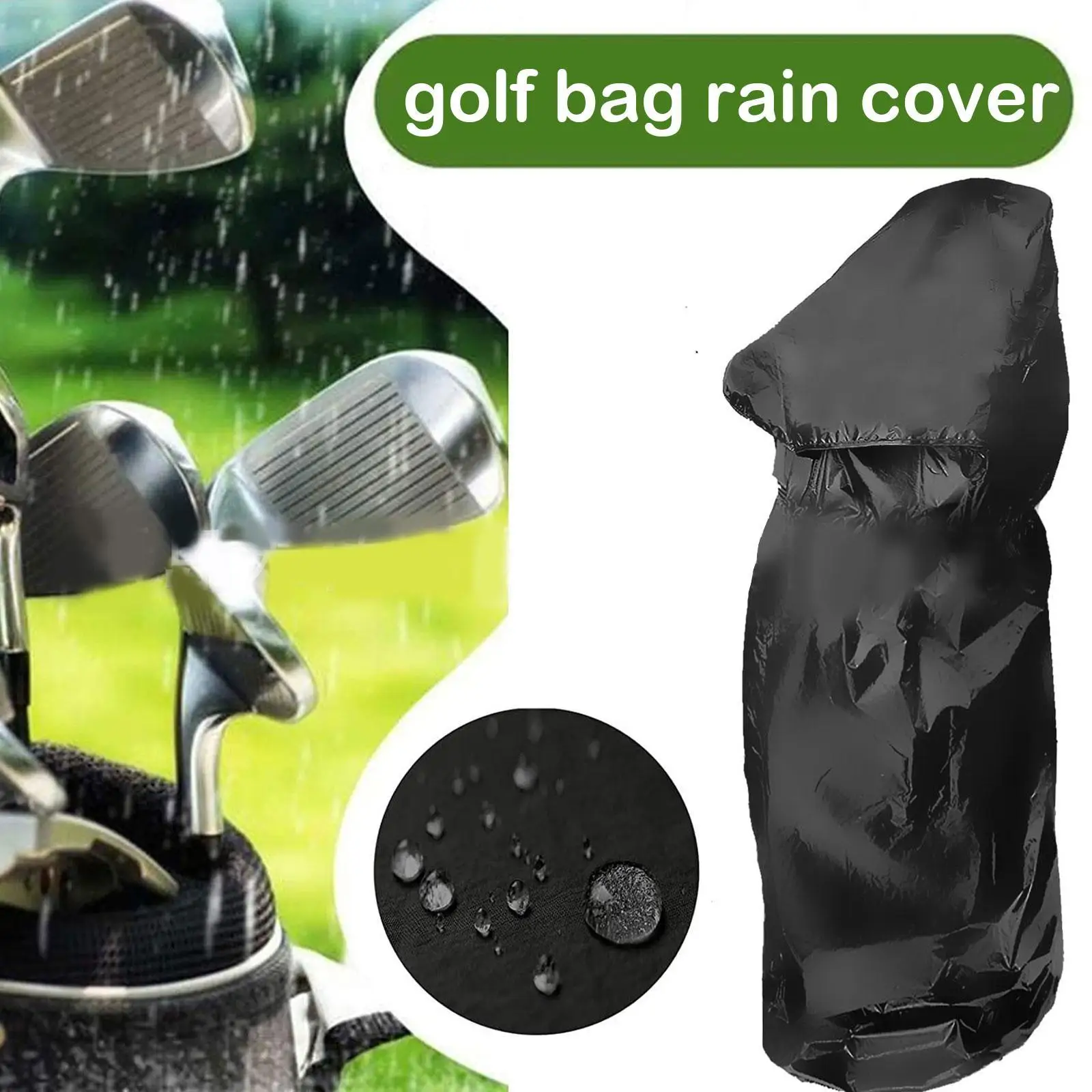 

Сумка для гольфа, дождевик, водонепроницаемая защита капюшона, Прочные Легкие Клубные сумки для мужчин и женщин, дождевик