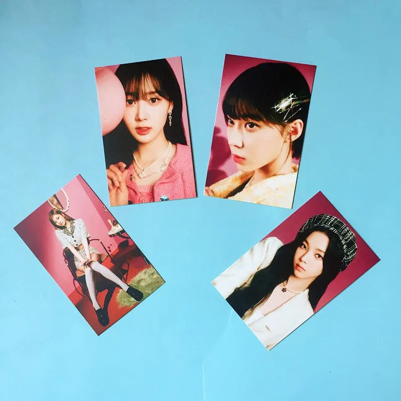 

4pcs/set KPOP AESPA Photocard Double Sides Card Postcard WINTER KARINA NINGNING GISELLE Fans Collection Gift