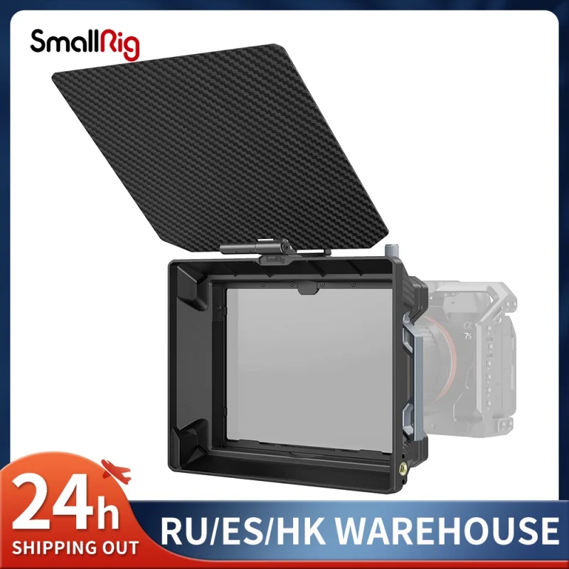 

SMALLRIG Matte Box,Star-Trail Lightweight Multifunctional Modular Basic Kit,with 4 x5.65 Filter Frame,Adapter Ring,Top Flag 3556