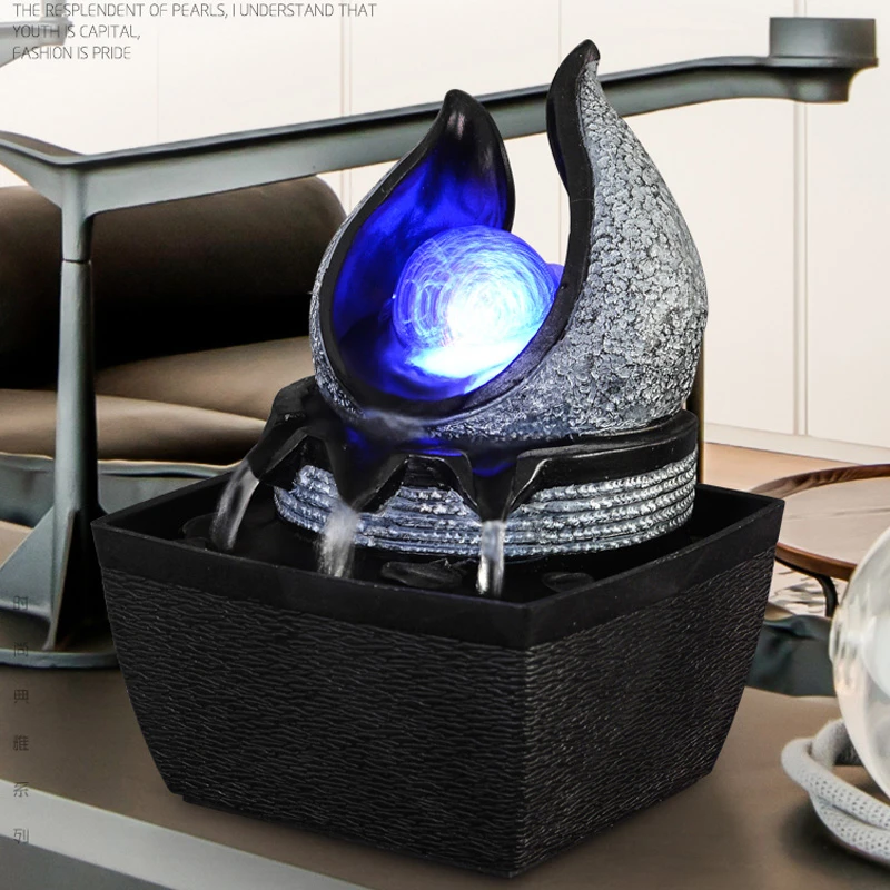 Внутренние фонтаны для воды настольный декоративный водопад водный пейзаж с