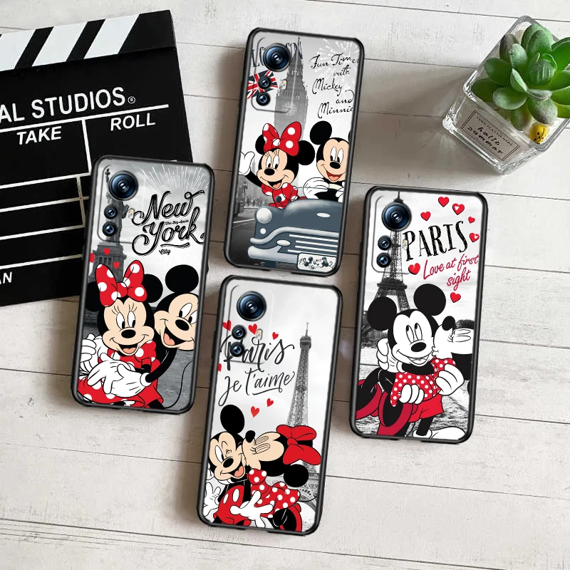 

Mickey Minnie New York Black Phone Case For Xiaomi Mi 13 12 Lite 12T Pro 12X 12S 11 11T 11i 10T 10 9 Ultra 5G