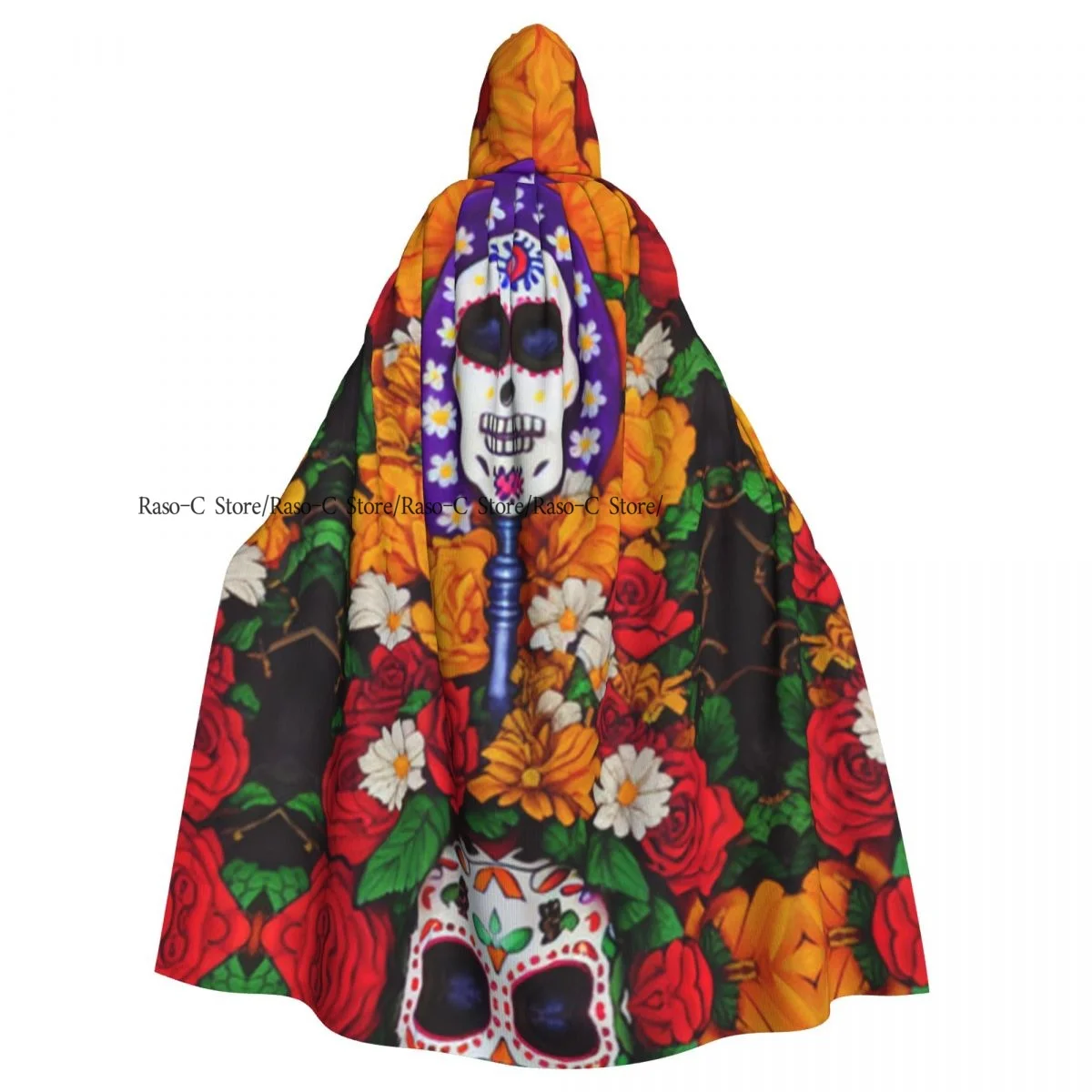 Двусторонняя накидка-накидка унисекс с капюшоном для взрослых вампиров плащ