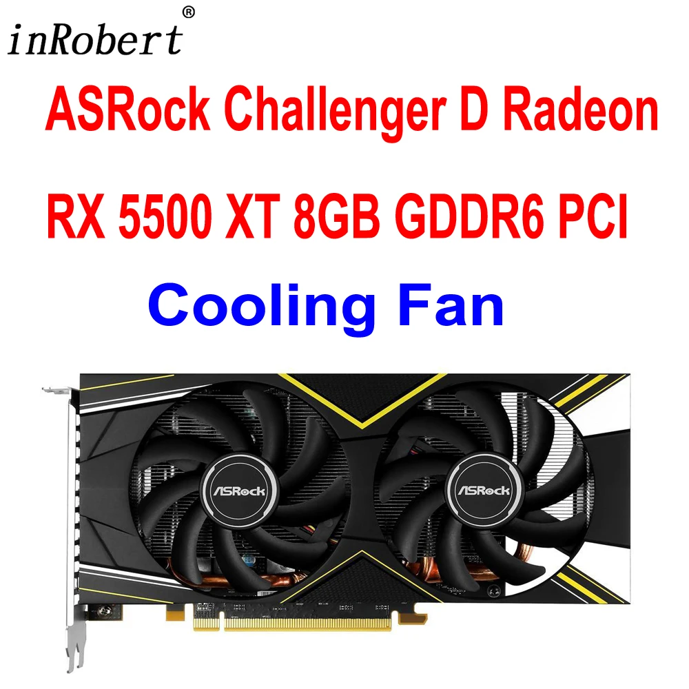 

2Pcs/Lot New 85MM DIY Cooling Fan Replacement For ASRock Challenger D Radeon RX 5500 XT 8GB GDDR6 PCI Graphics Card