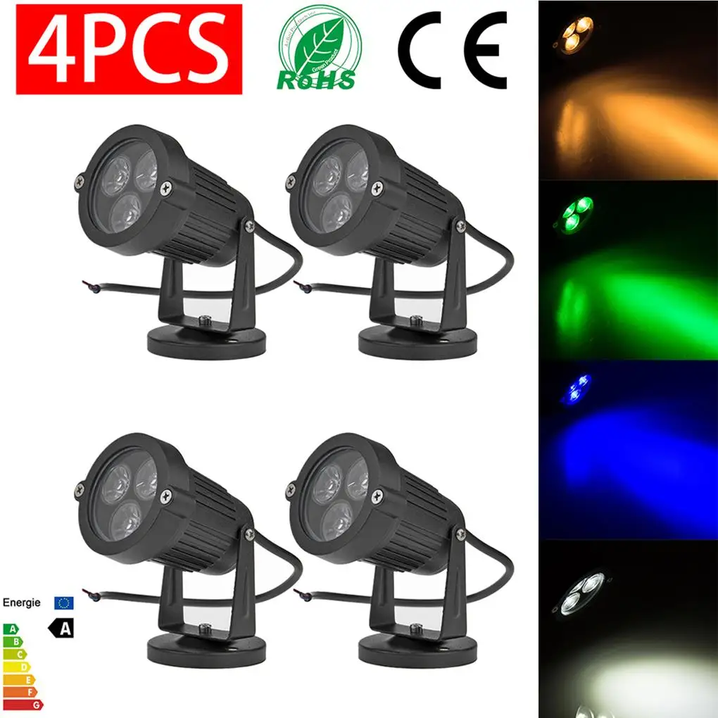 

3*3 Вт светодиодный прожсветильник Тор для газона, сада, двора, внутреннего дворика, фонарь с основанием, водонепроницаемый синий AC 85-265 в