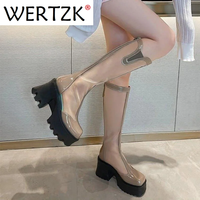 2022 г. Летние женские модные новые пикантные белые ботильоны на платформе с