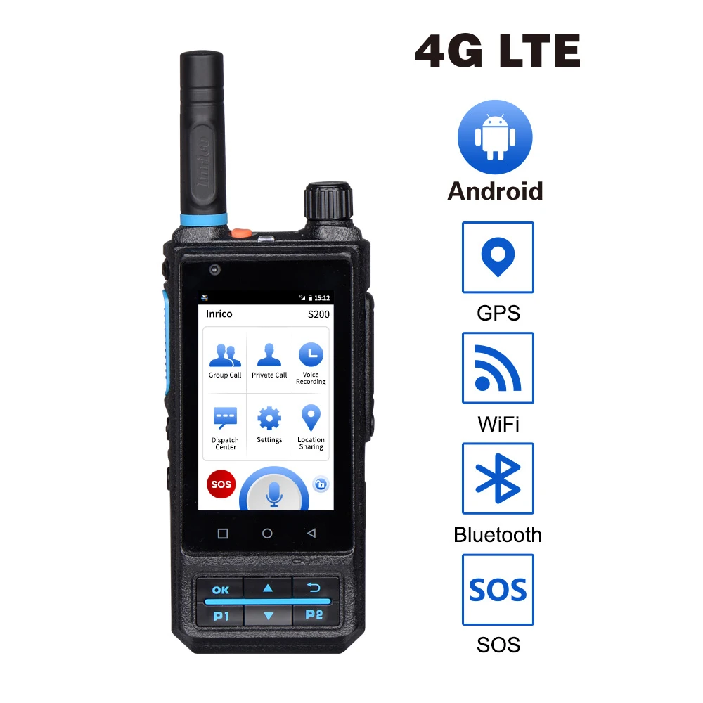 

Camoro ZELLO радио Android GPS PTT Мобильная Сеть рация S200 IP67 WCDMA GSM рация