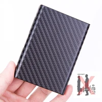 aluminum id credit card holder wallet business rfid blocking slim metal hard case coin purse for men and women